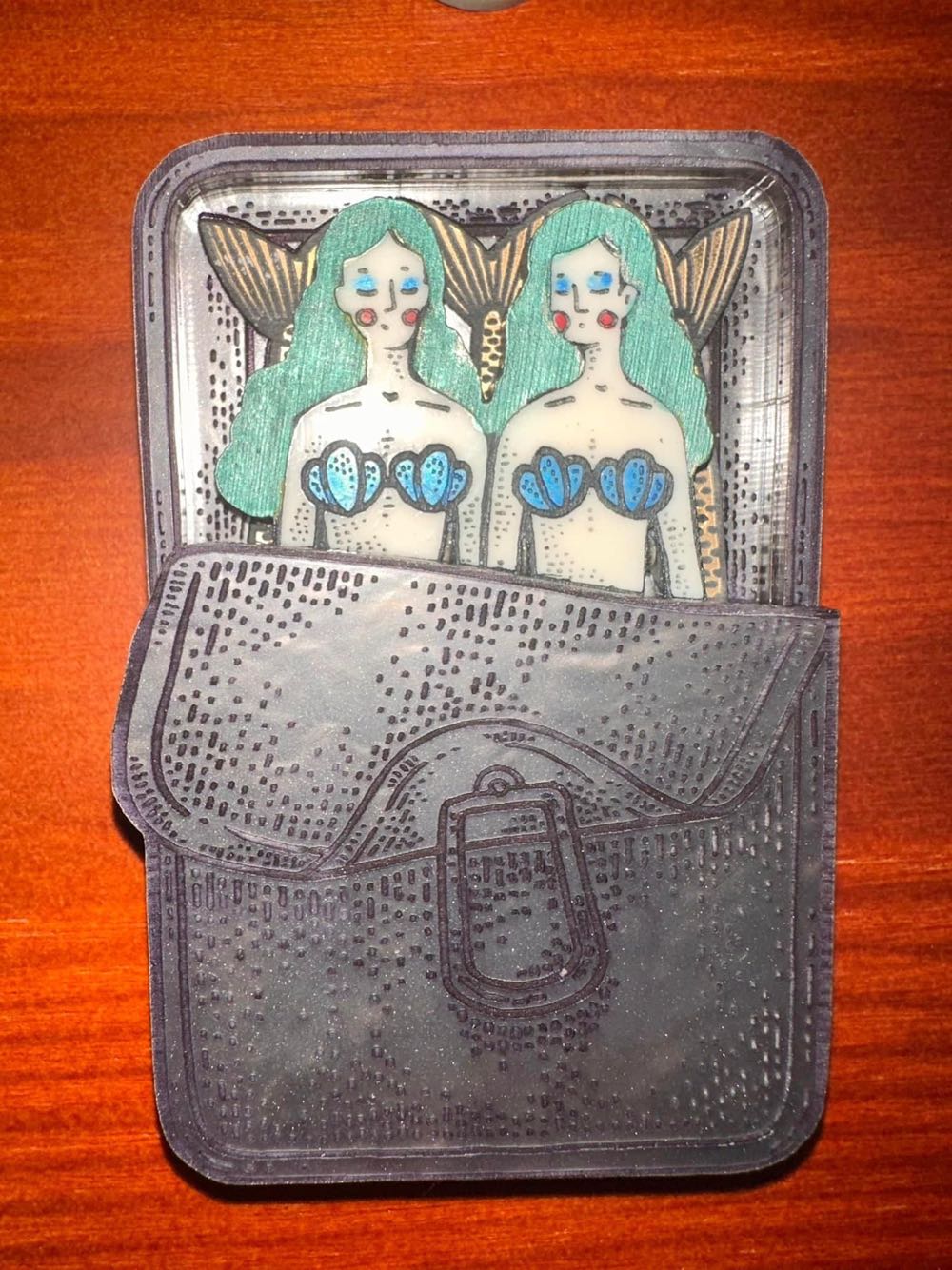 The Ottopiary - Mermaid Tin - Brooch pin collectible - Main Image 2