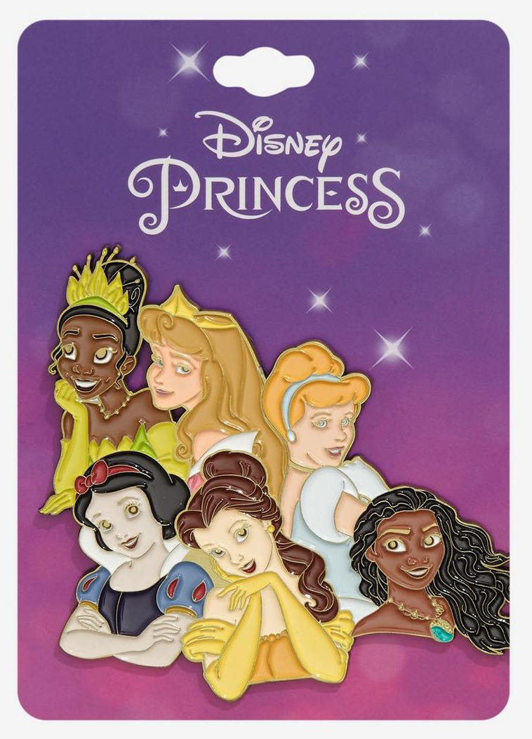 Disney Princess Group Lapel Pin - Metal, Enamel pin collectible [Barcode 20283238] - Main Image 2