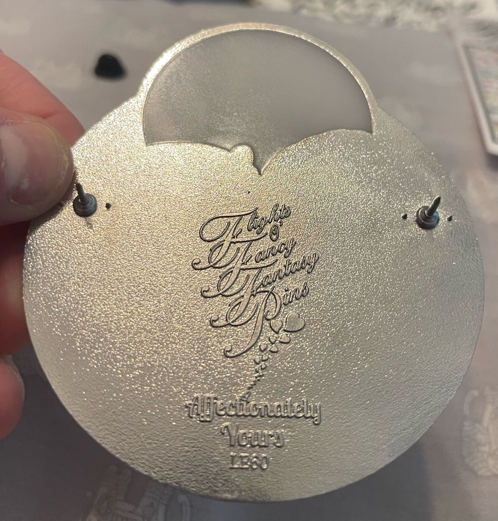 The Rescuers Bernard And Bianca In Flight With Moon “Affectionately Yours” Series - FANTASY (FlightsOFancyFantasyPins) Limited Edition Disney Pin - Fantasy pin collectible - Main Image 4