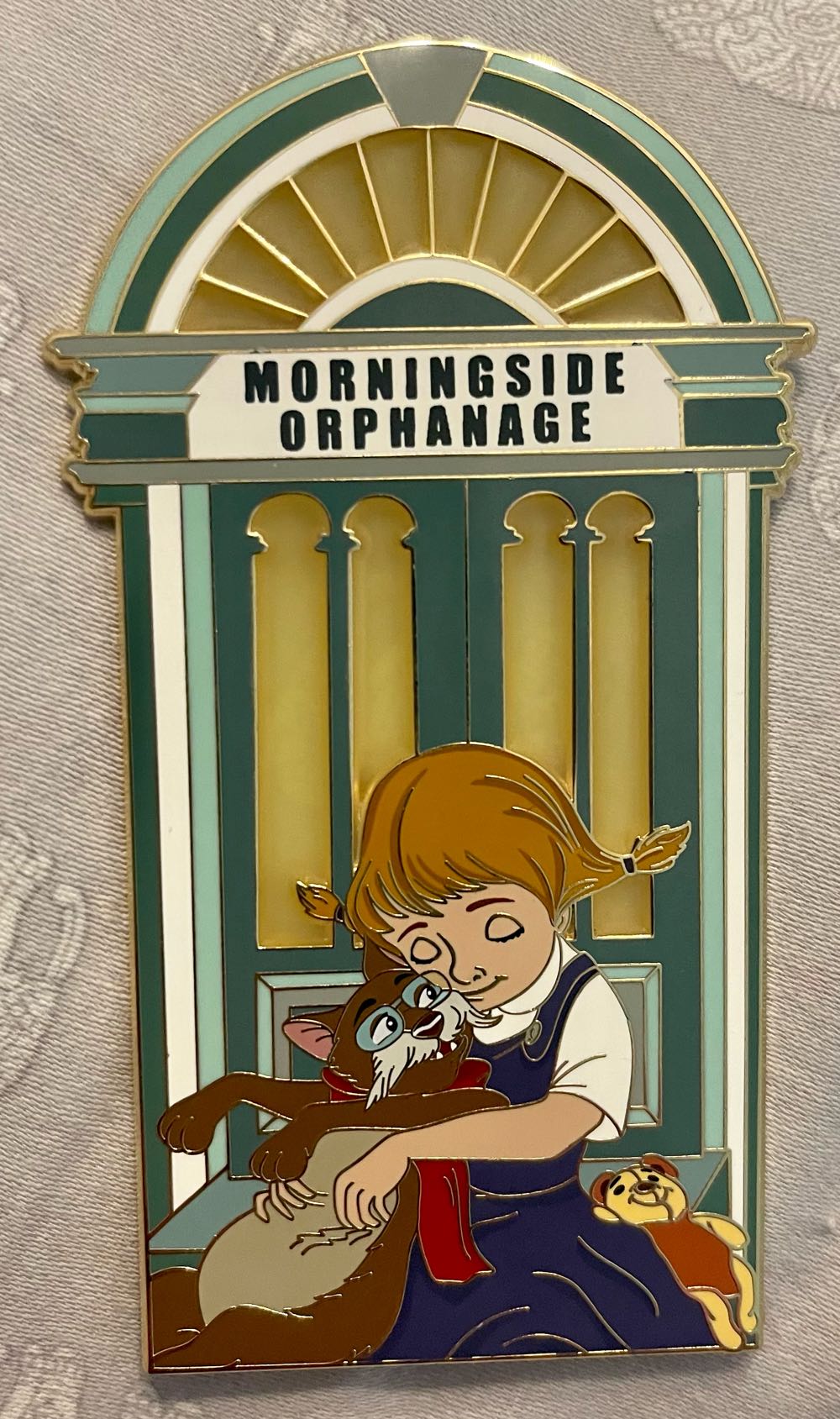 Penny And Rufus At Orphange “Morningside Hero” Series - Fantasy pin collectible - Main Image 3