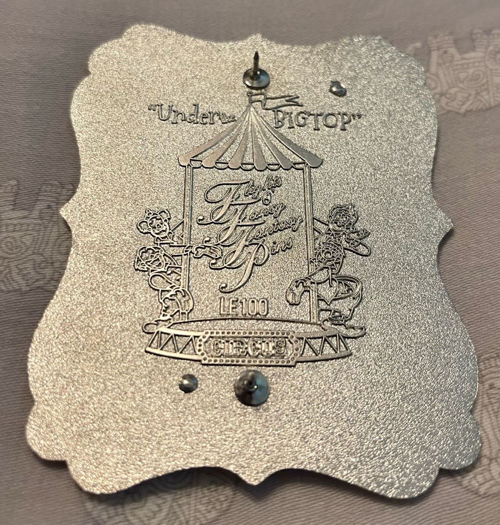 Dumbo Flying Above Circus “Under The BIGTOP” Series - FANTASY (FlightsOFancyFantasyPins) Limited Edition Disney Pin - Fantasy pin collectible - Main Image 4