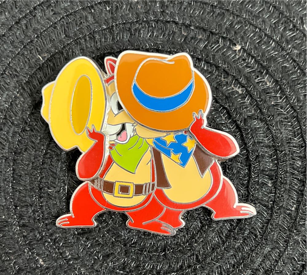 Chip N Dale Cowboys - Soda Fountain pin collectible - Main Image 2