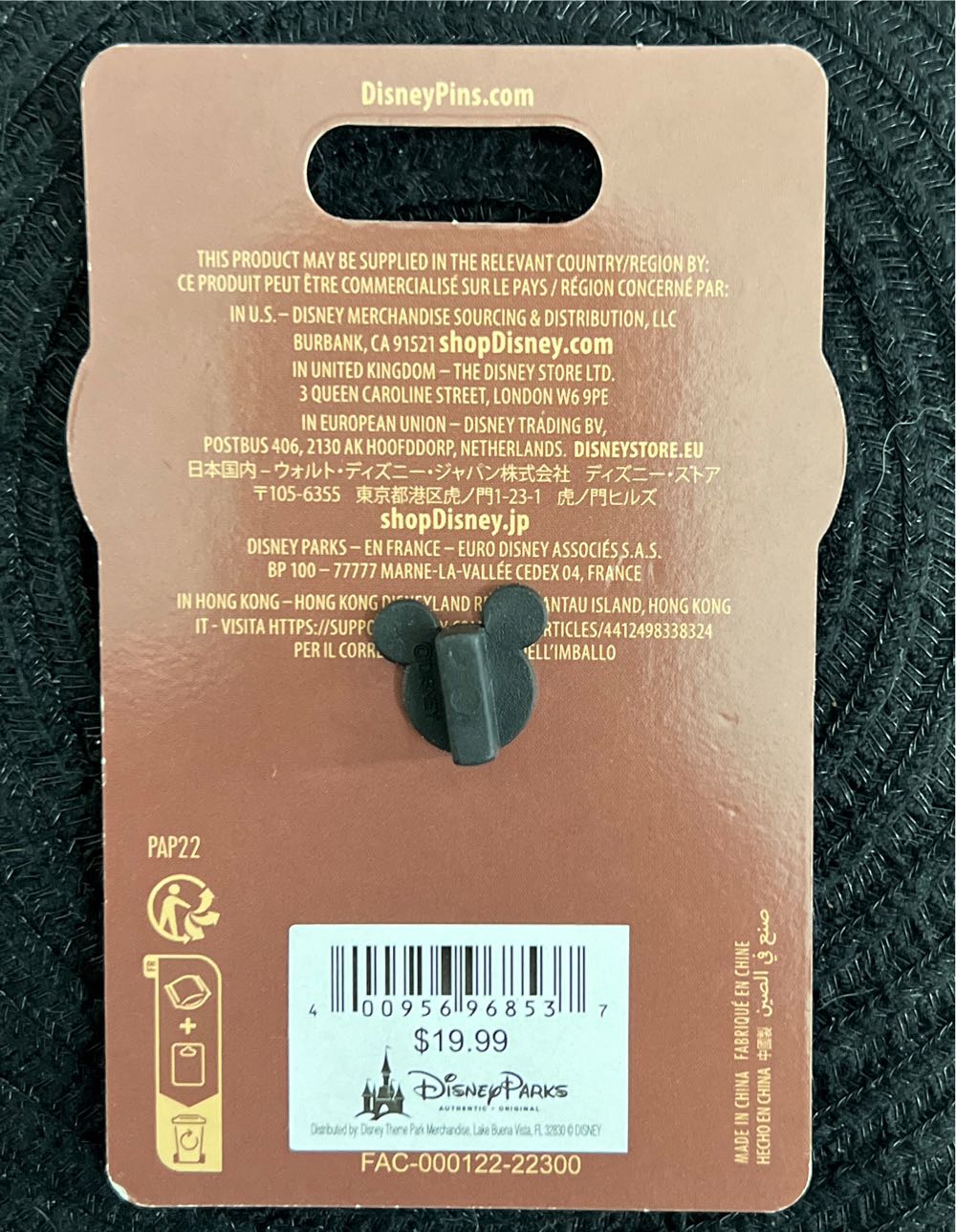 Disney Pin Chip N Dale 80th Anniversary - WDW/DLR pin collectible [Barcode 400956968537] - Main Image 2