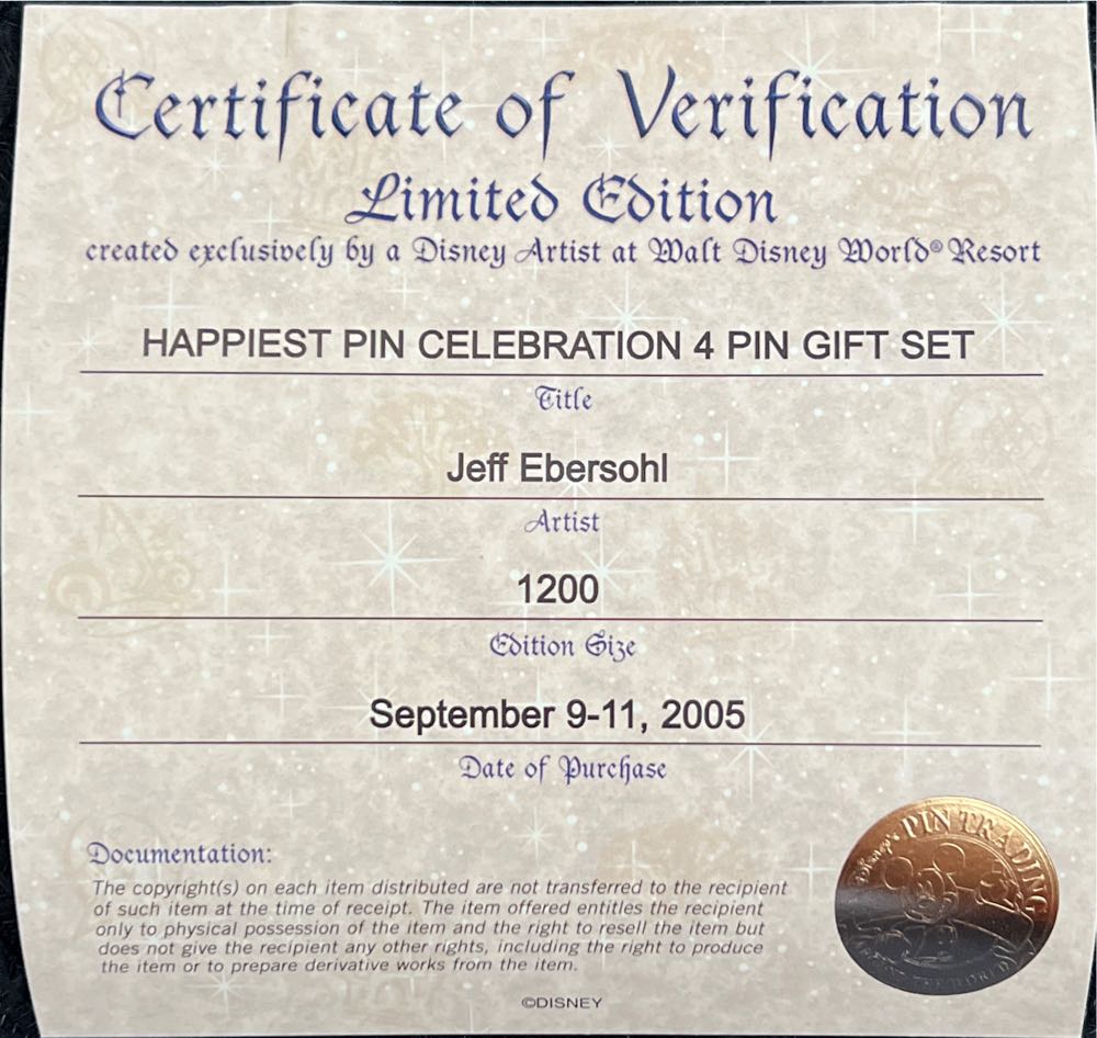 Happiest Pin Celebration On Earth Set  pin collectible - Main Image 3
