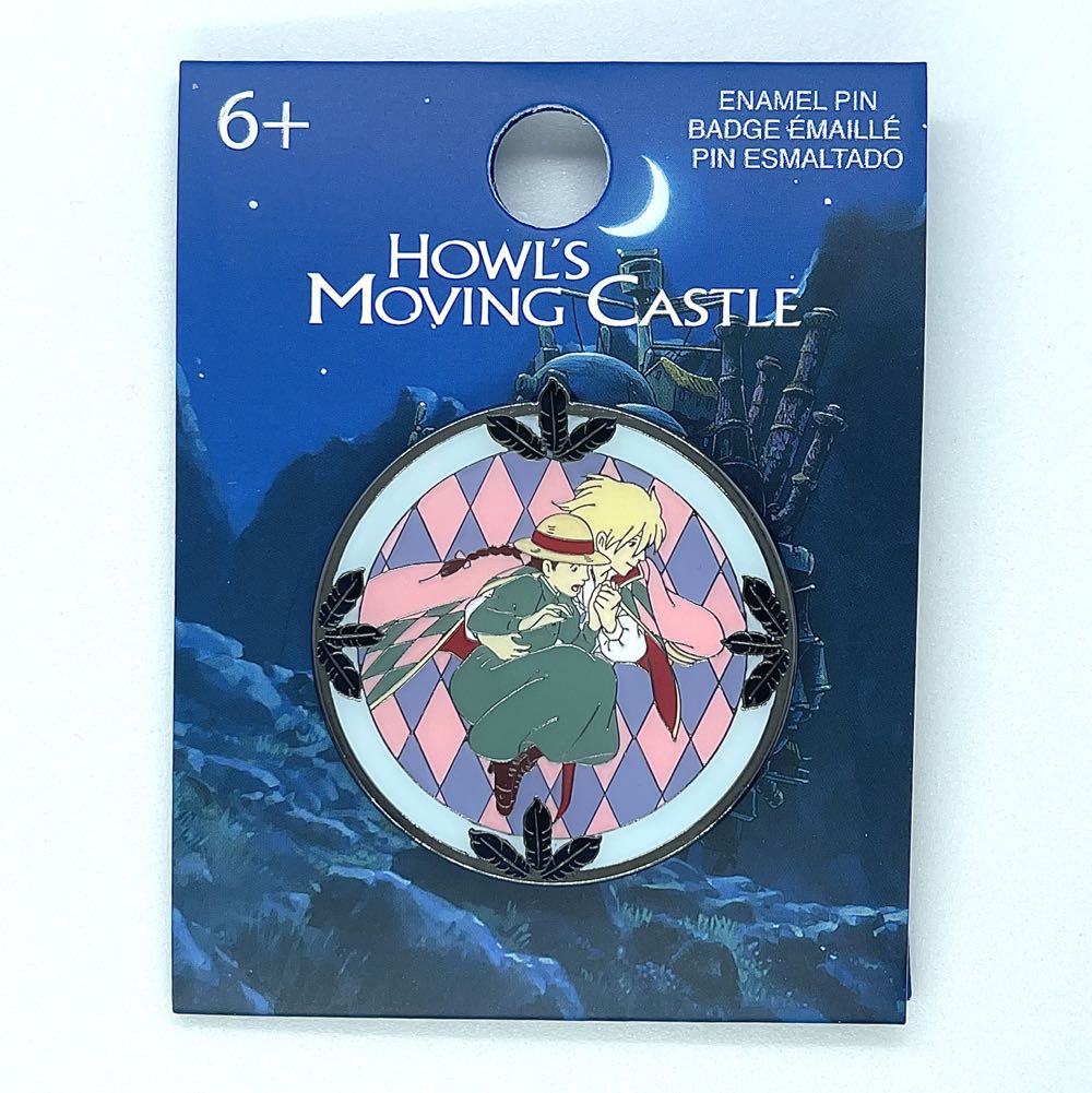 Loungefly Studio Ghibli Howl’s Moving Castle Sophie & Howl Stained Glass Enamel Pin - BoxLunch Exclusive - Hard Enamel pin collectible [Barcode 17961678] - Main Image 2