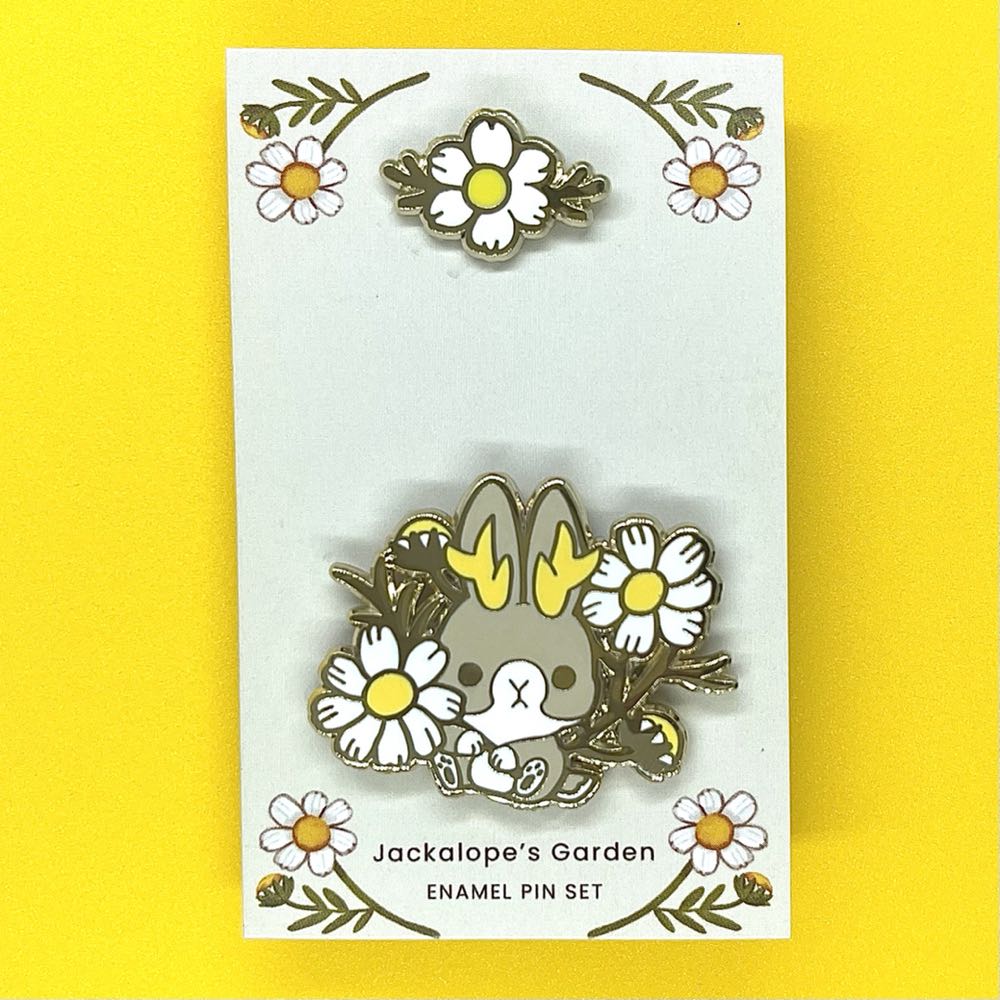 Jackalope’s Garden Pin Set - Hard Enamel pin collectible - Main Image 2