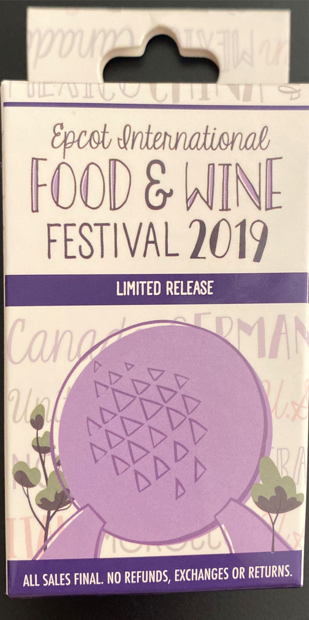 Food And Wine 2019 Ltd Release Mystery Pin- Pooh In UK  pin collectible - Main Image 2