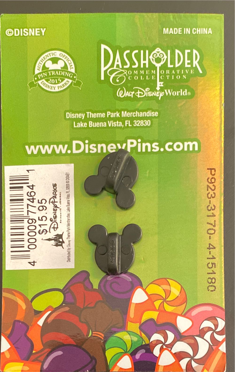 Passholder Mickey’s Not So Scary Halloween Party Chip Dale  pin collectible [Barcode 400009774641] - Main Image 2