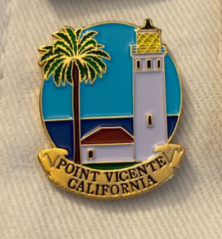 Point Vicente California Lighthouse Palm Tree Ocean - Pin pin collectible - Main Image 1