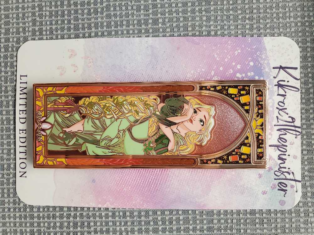 Reverie Punzie Rose Gold Variant  - Hard Enamel And Screenprint pin collectible - Main Image 2