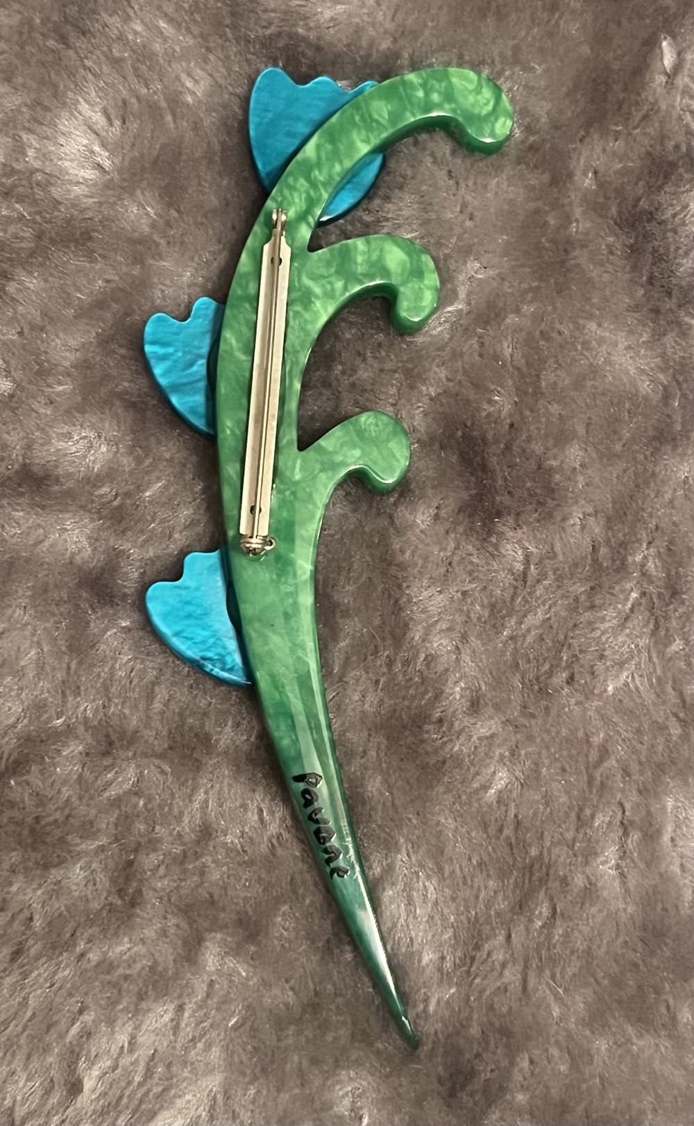 Pavone - Muguet (Blue Lily of the Valley) - Brooch pin collectible - Main Image 2