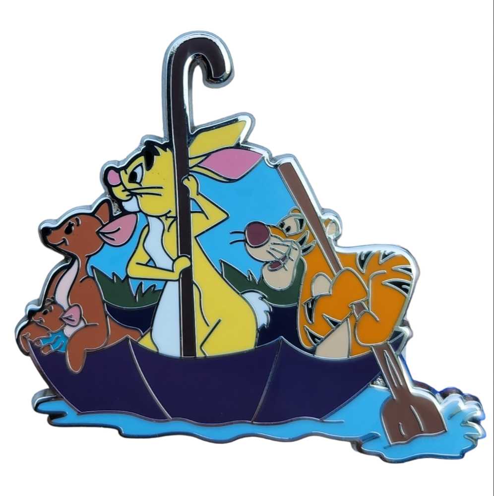 Christopher Robin - Rainy Days - Winnie the Pooh - 1 of 2 - Set Of Two pin collectible - Main Image 2