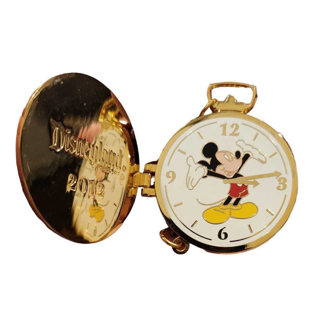 Mickey Mouse Pocket Watch - Disney D23 Fan Club Exclusive - Hinged pin collectible [Barcode 400005054471] - Main Image 2