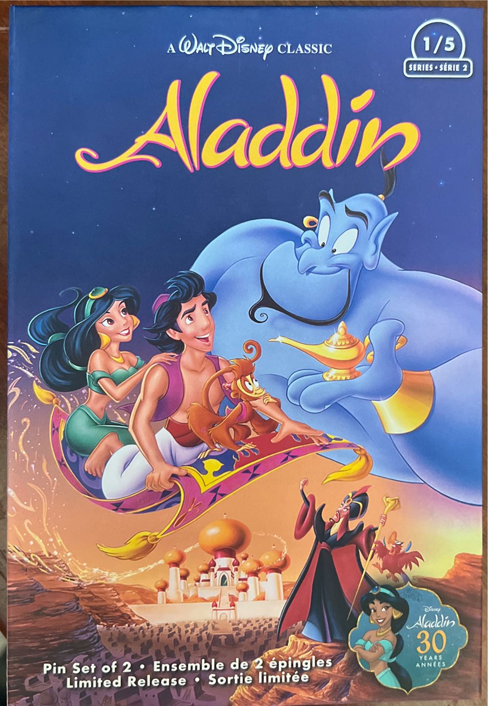 Disney Aladdin Genie Vhs Set Aladdin 2 Limited Release Series New Box Of  pin collectible [Barcode 465056748595] - Main Image 2
