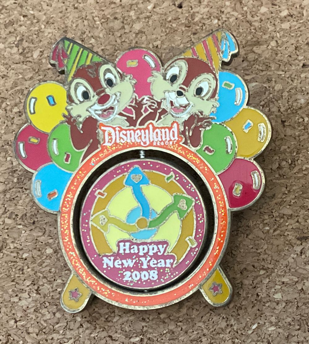 Chip & Dale - Happy New Years Eve 2007  pin collectible - Main Image 2