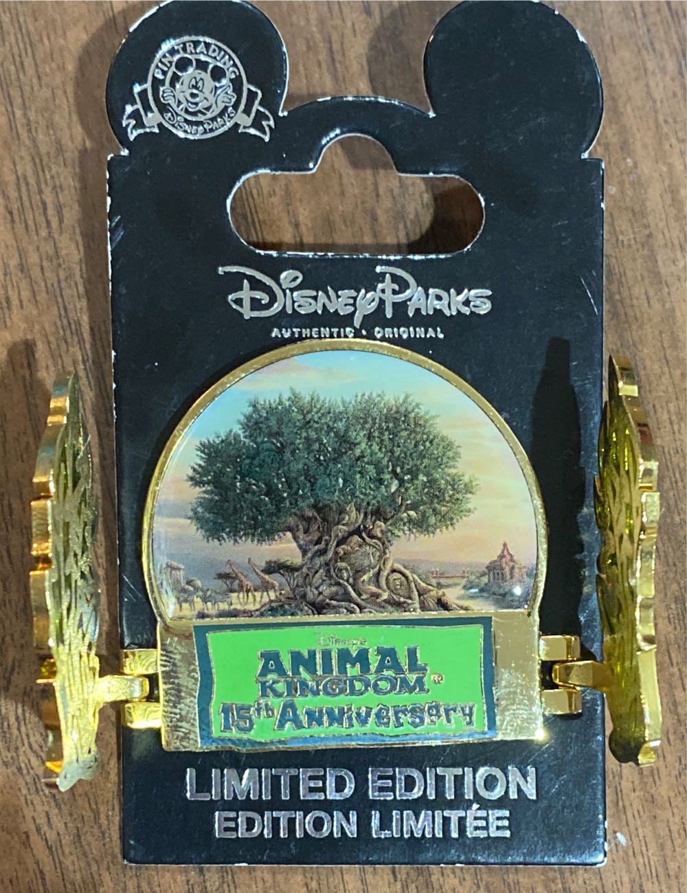 Animal Kingdom 15th Anniversary Stainglass Leaves  pin collectible - Main Image 2