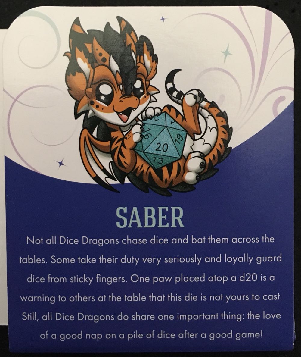 D&B Saber Dice Dragon - Enamel Pin pin collectible [Barcode 810002711527] - Main Image 3