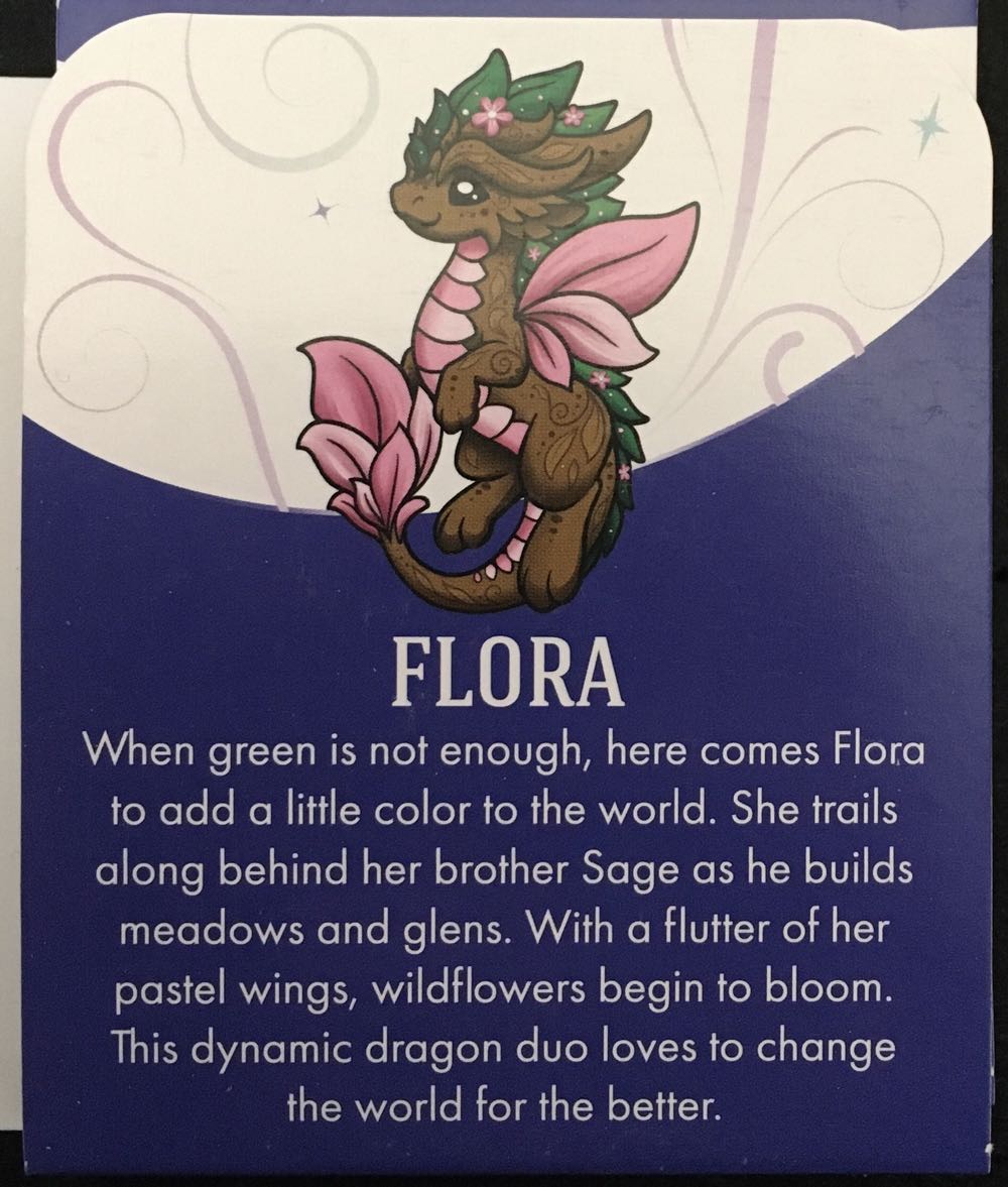 D&B Flora (Earth) Elemental Flower Dragon - Enamel Pin pin collectible [Barcode 810002711404] - Main Image 3