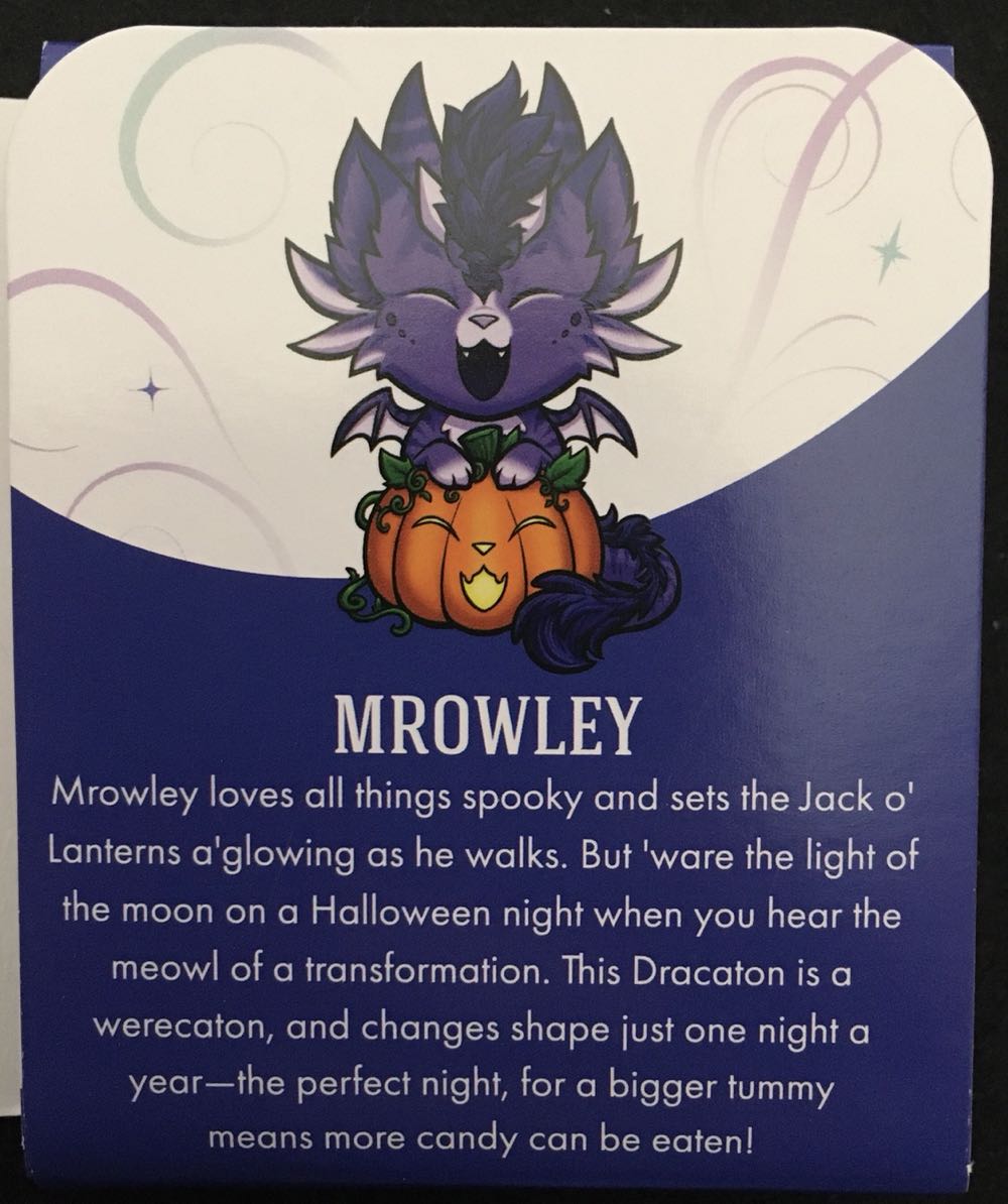 D&B Mrowley Halloween Dracaton - Enamel Pin pin collectible [Barcode 810002711503] - Main Image 3