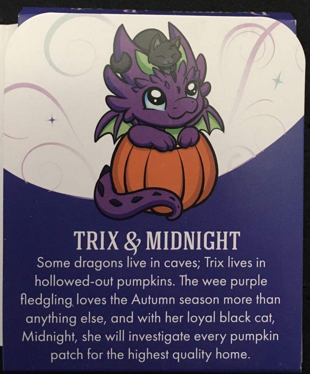 D&B Trix & Midnight Halloween Dragon - Enamel Pin pin collectible [Barcode 810002711251] - Main Image 3