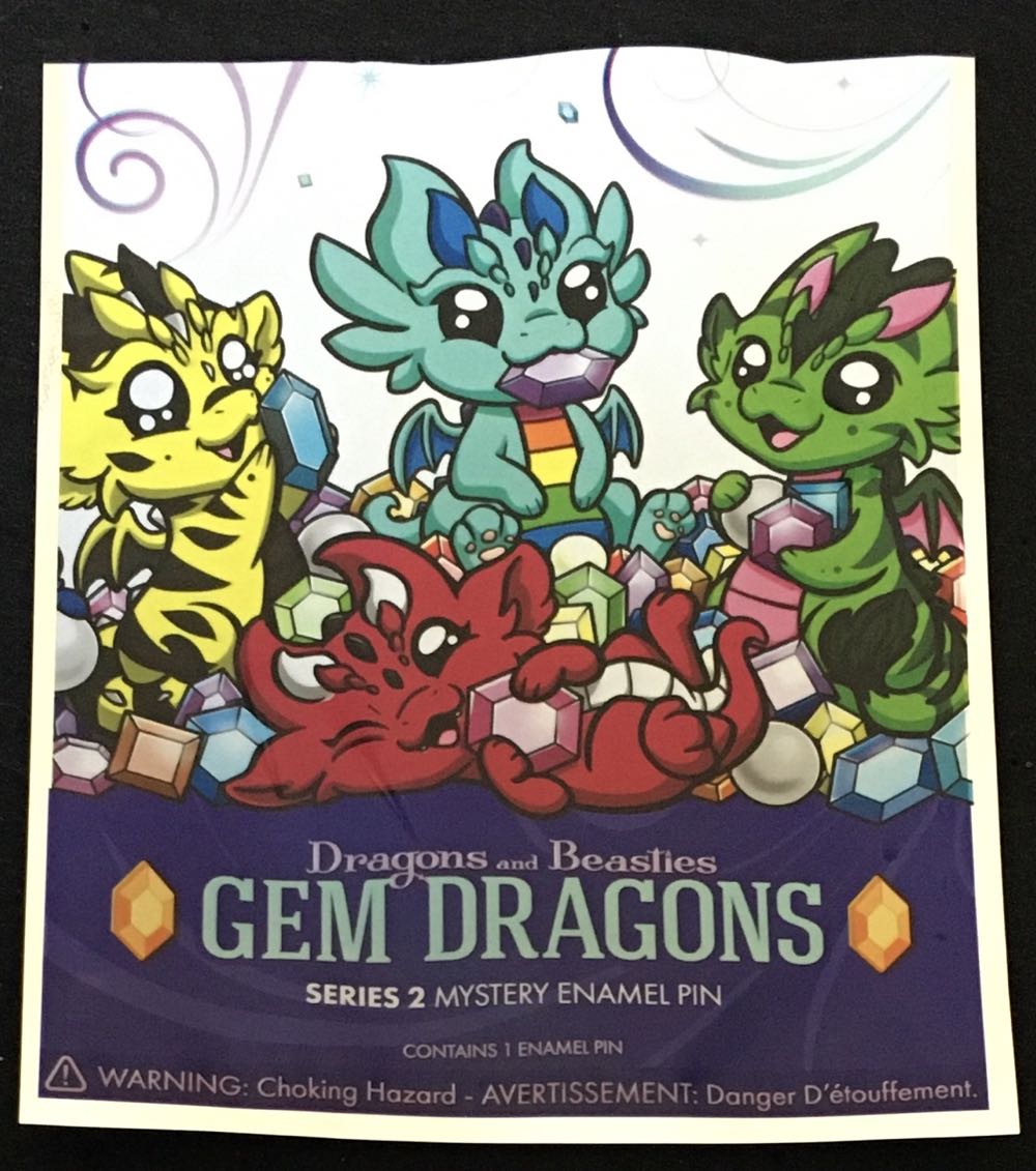 D&B Go Go Gem Dragons Series 2 - Enamel Pin pin collectible [Barcode 810002711039] - Main Image 2