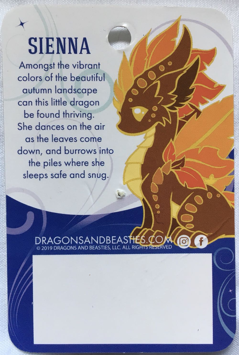 D&B Sienna (Classic) The Autumn Dragon - Enamel Pin pin collectible [Barcode 810002710803] - Main Image 4