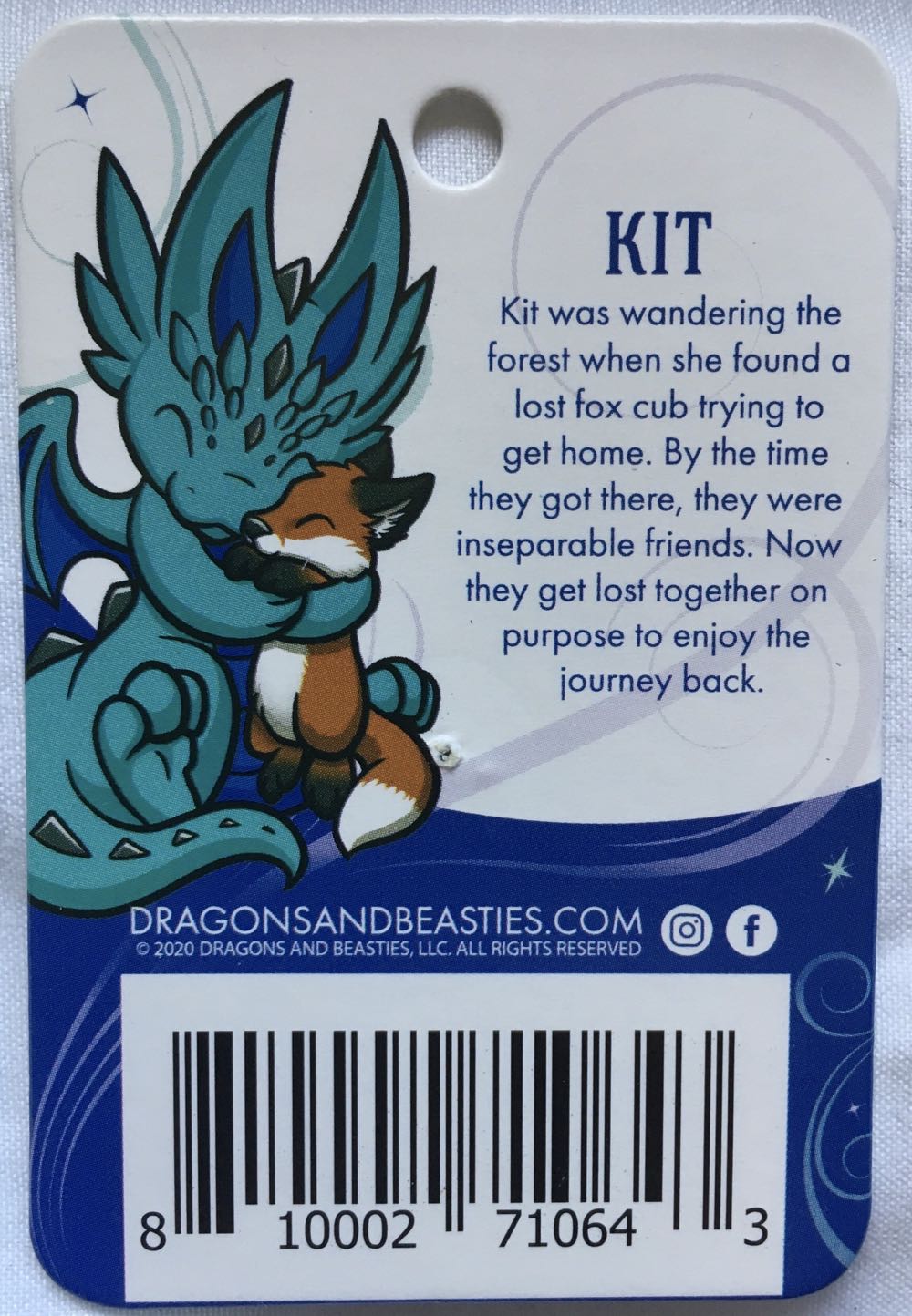 D&B Kit & Biscuit Dragons With Friends - Enamel Pin pin collectible [Barcode 810002710643] - Main Image 4