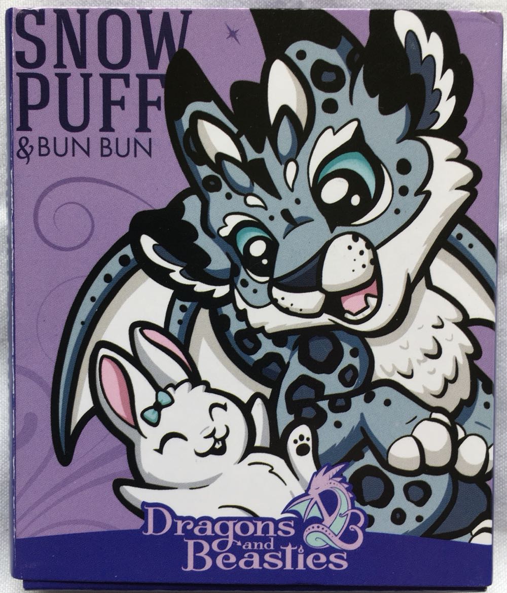 D&B Snowpuff & BunBun (Snow Leopard & Bunny) - Enamel Pin pin collectible [Barcode 810002711190] - Main Image 2