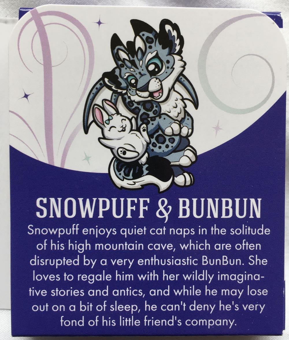 D&B Snowpuff & BunBun (Snow Leopard & Bunny) - Enamel Pin pin collectible [Barcode 810002711190] - Main Image 3