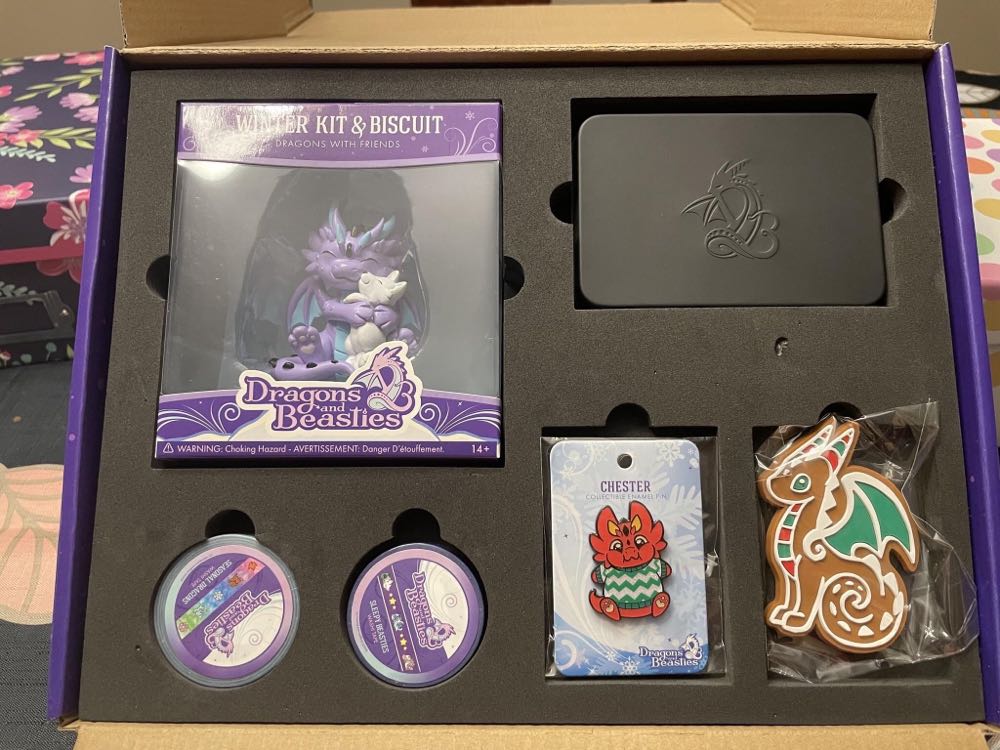 D&B Chester Holiday Dragon - 2020 Holiday Mystery Box - Enamel Pin pin collectible - Main Image 4