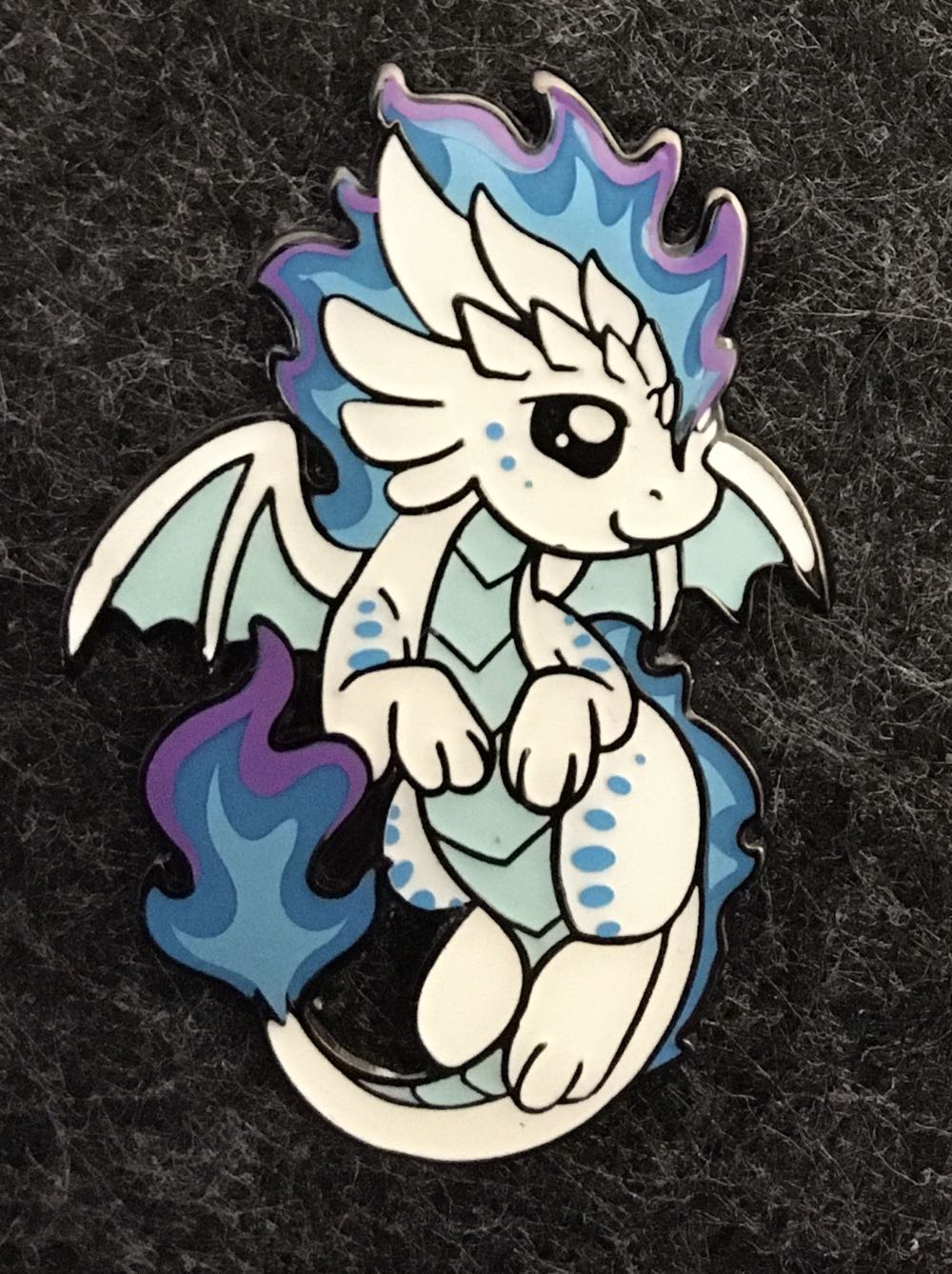 D&B Frostfire Cinder (Fire) Elemental Dragons (Patreon Exclusive) - Enamel Pin pin collectible [Barcode 810002710995] - Main Image 1