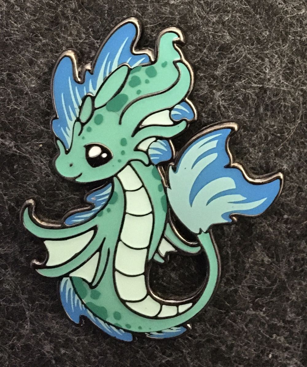 D&B Pearl (Water) Elemental Dragons - Enamel Pin pin collectible [Barcode 810002710735] - Main Image 1