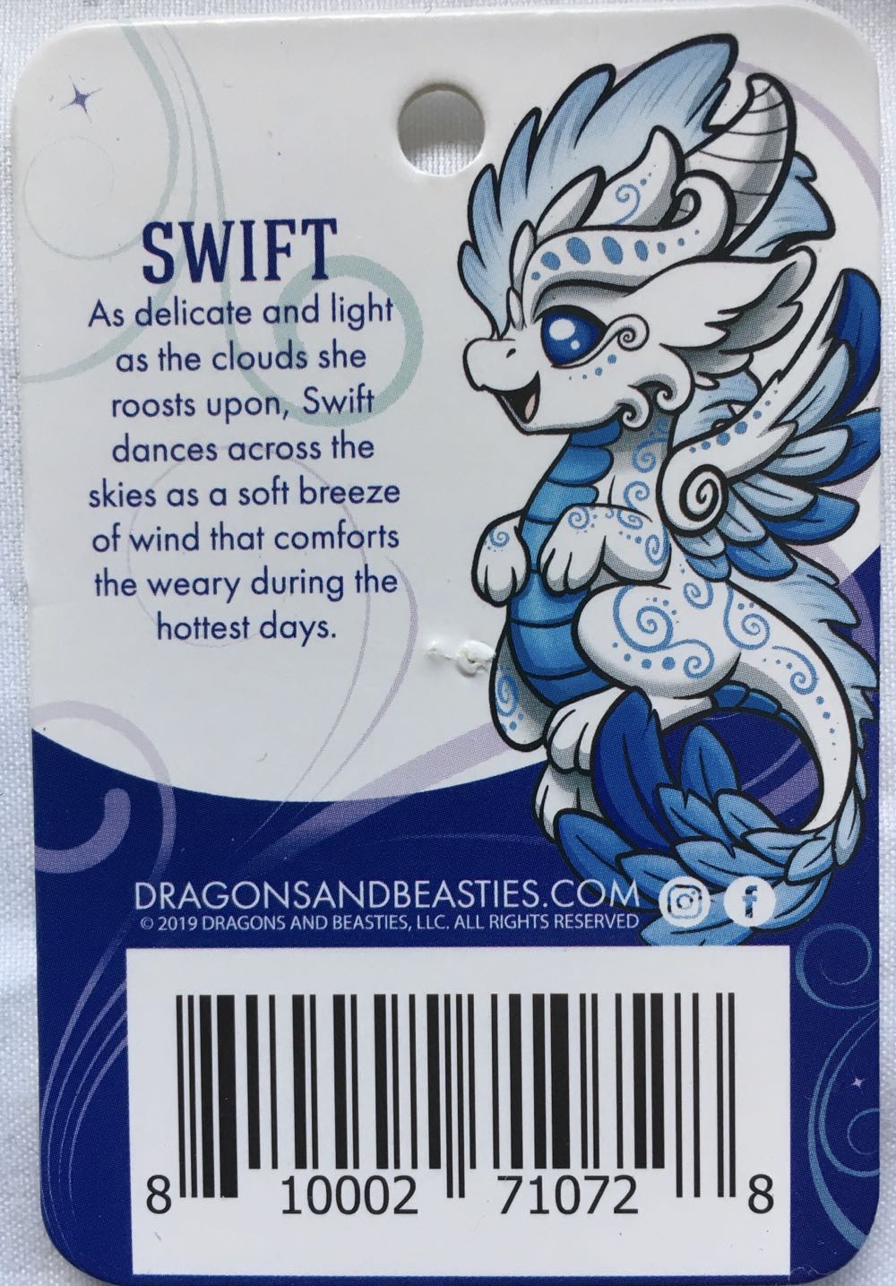 D&B Swift (Air) Elemental Dragons - Enamel Pin pin collectible [Barcode 810002710728] - Main Image 2