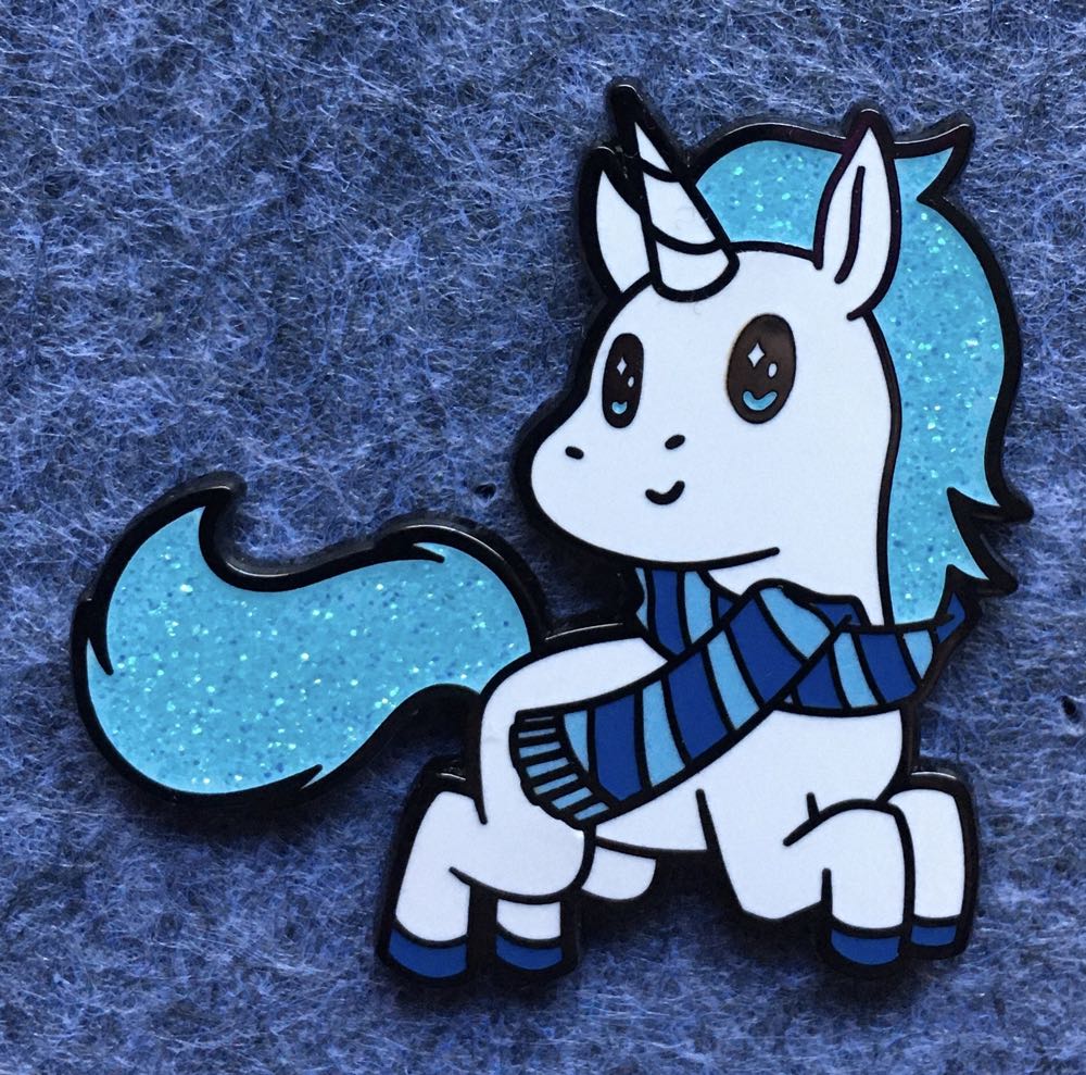 TeeTurtle Winter Wondercorn - Metal / Enamel pin collectible - Main Image 1