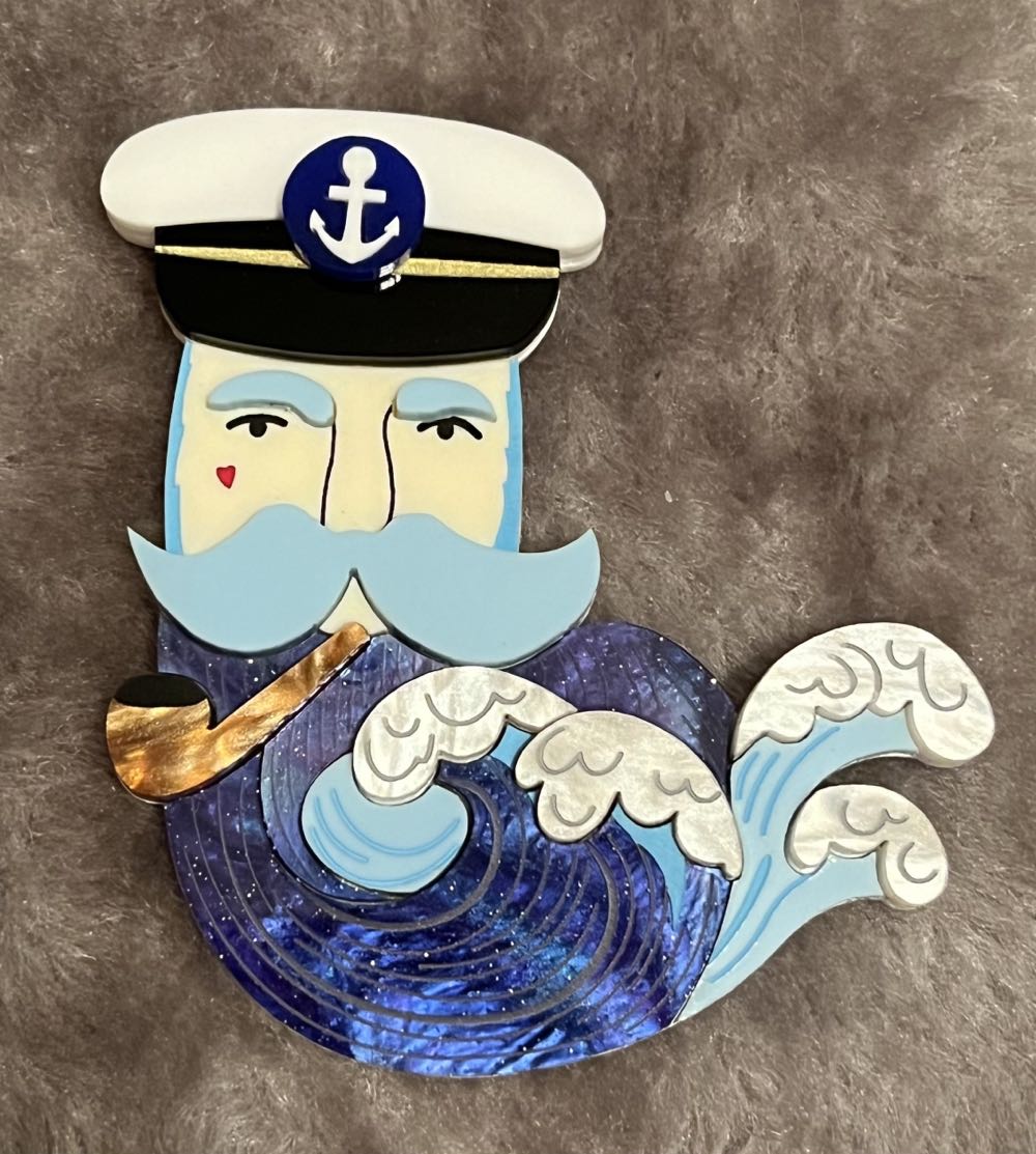 Bright & Bubbly Designs - Captain of the Sea - Brooch pin collectible - Main Image 2