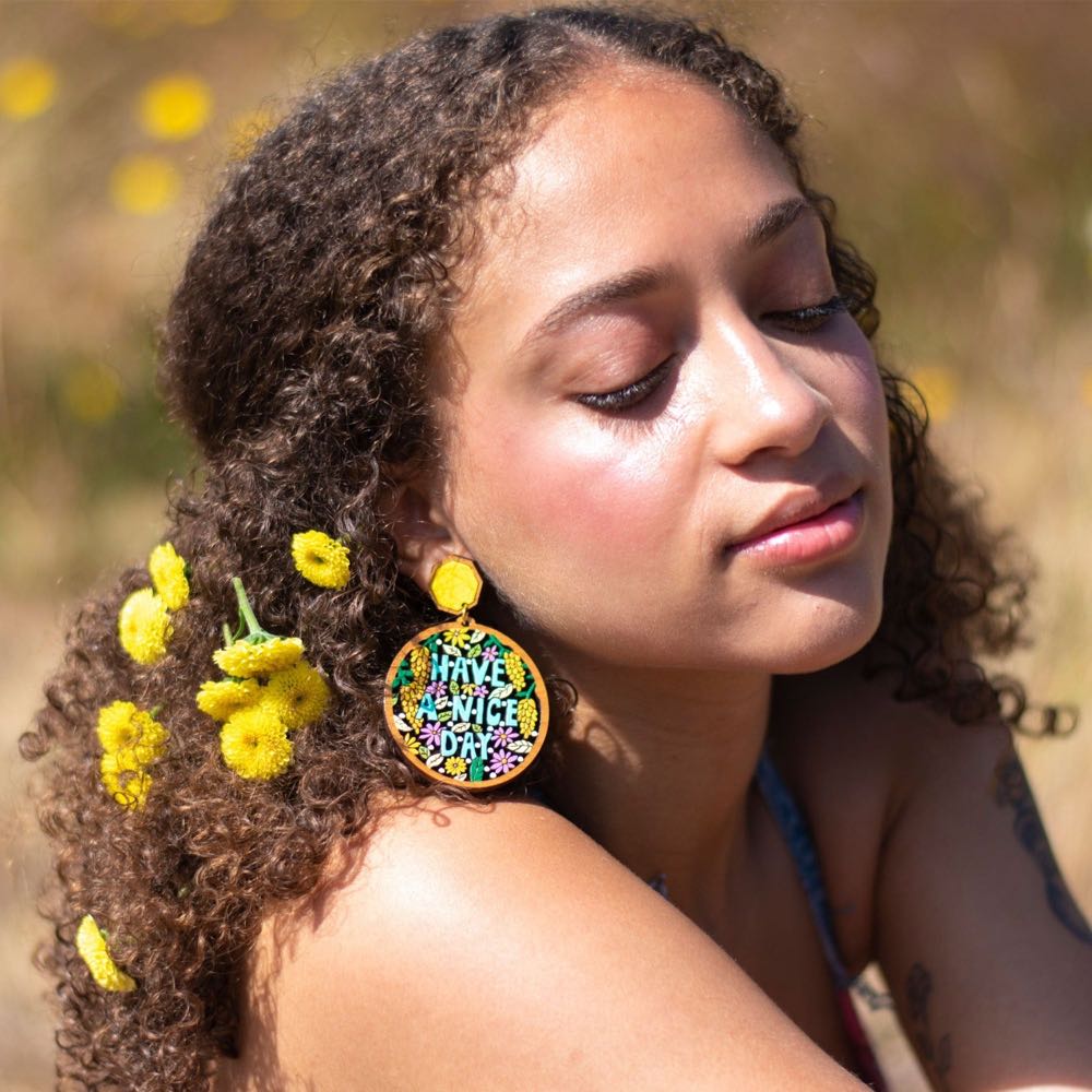 Rylee & Ink - Have a Nice Day Dangles - Earrings pin collectible - Main Image 4