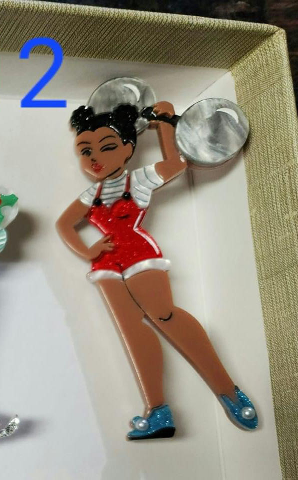 Lipstick & Chrome - Strong as Hell - Brooch pin collectible - Main Image 2