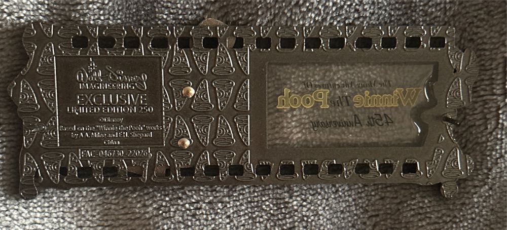 Winnie The Pooh - The Many Adventures Of Winnie The Pooh 45th Anniversary Film Strip - Limited Edition pin collectible - Main Image 2