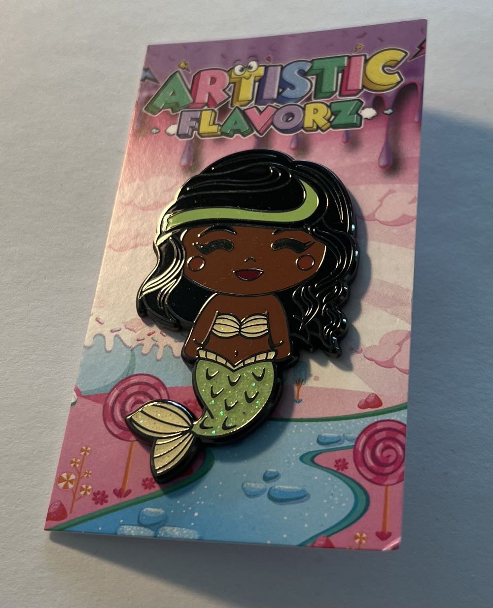 Tiana Mermaid  pin collectible - Main Image 2