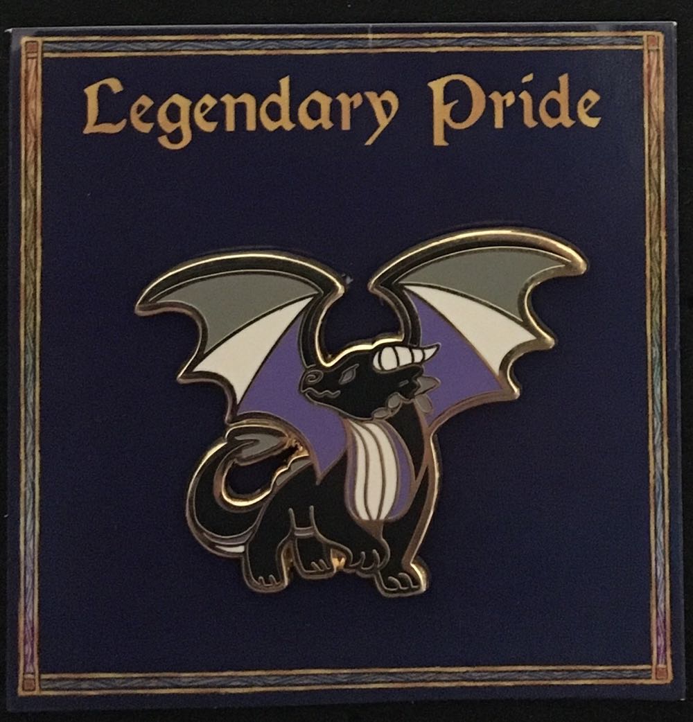 Ace Dragon Legendary Pride Pin Gay Breakfast - Gold Plated Hard Enamel pin collectible - Main Image 2