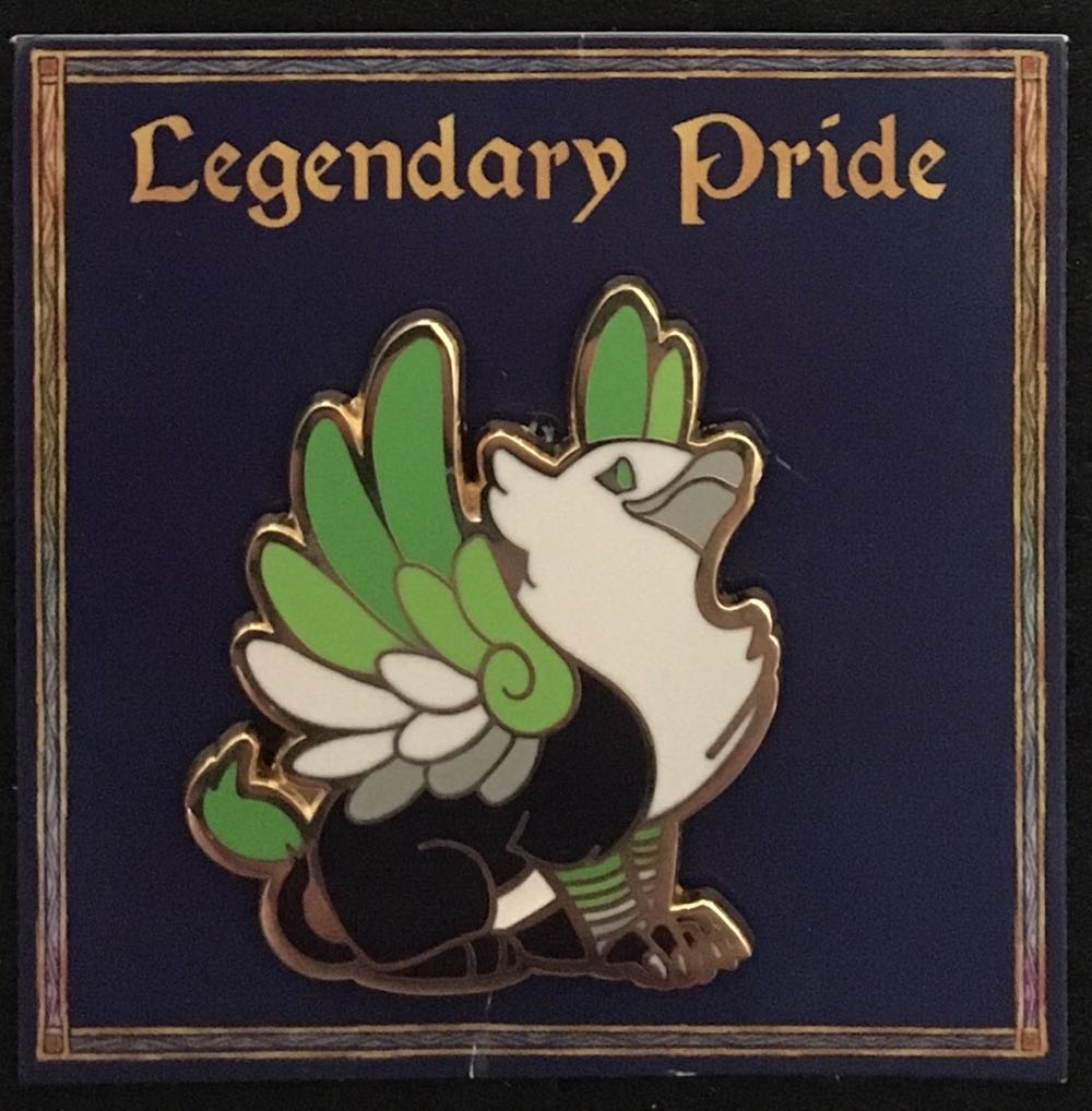 Aro Griffin Legendary Pride Pin Gay Breakfast - Gold Plated Hard Enamel pin collectible - Main Image 2