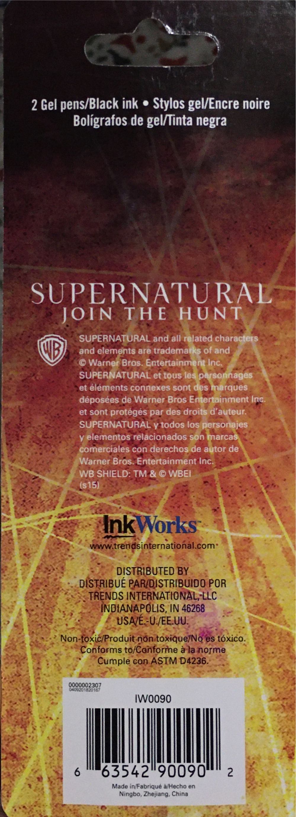 Supernatural Gel Pens  pin collectible [Barcode 663542900902] - Main Image 2