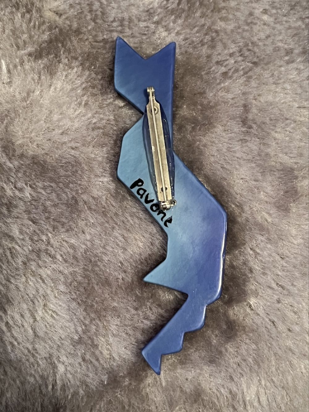 Pavone - Blue Proudy Cat - Brooch pin collectible - Main Image 4