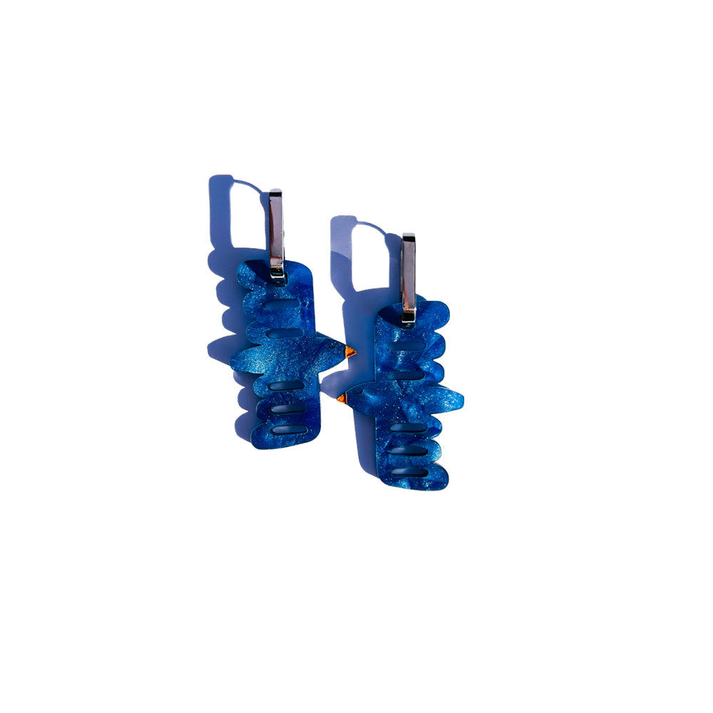 Concrete Jellyfish - Gliding (Gold Mirror) - Earrings pin collectible - Main Image 2