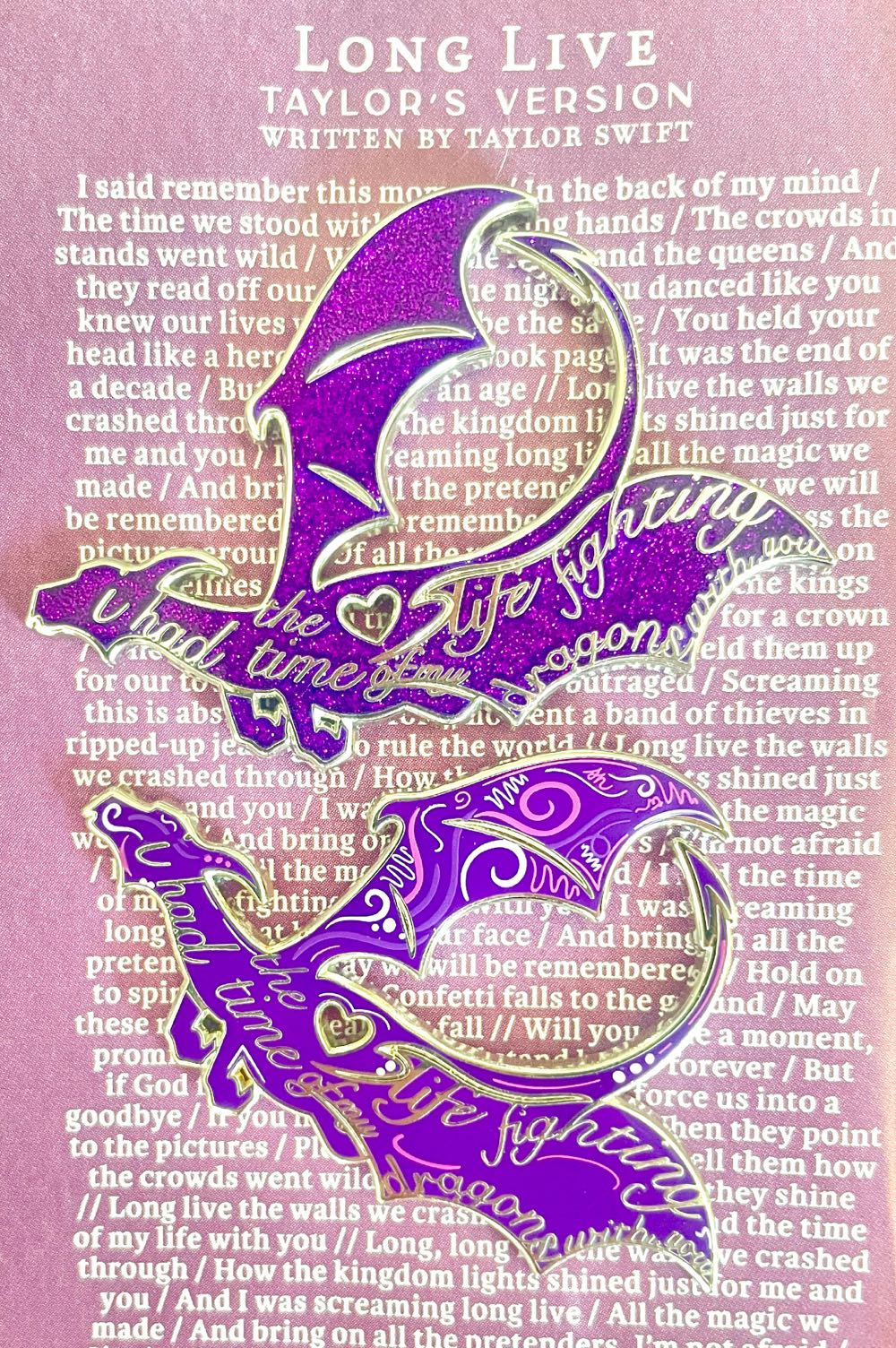 Fighting Dragons With You - Enamel Pin pin collectible - Main Image 2