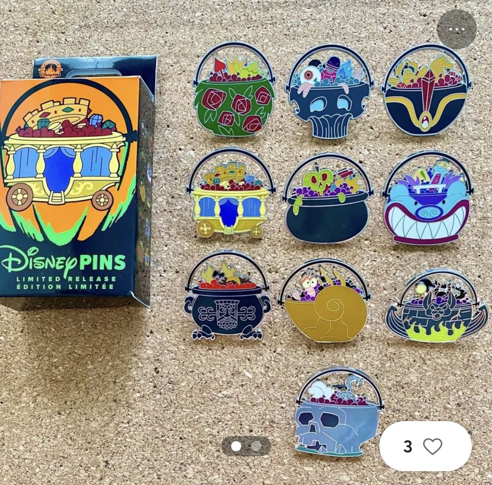 Disney Parks Villains Halloween Trick Treat Mystery Box 2 - Limited Release 2 Per Box pin collectible [Barcode 400959668564] - Main Image 2