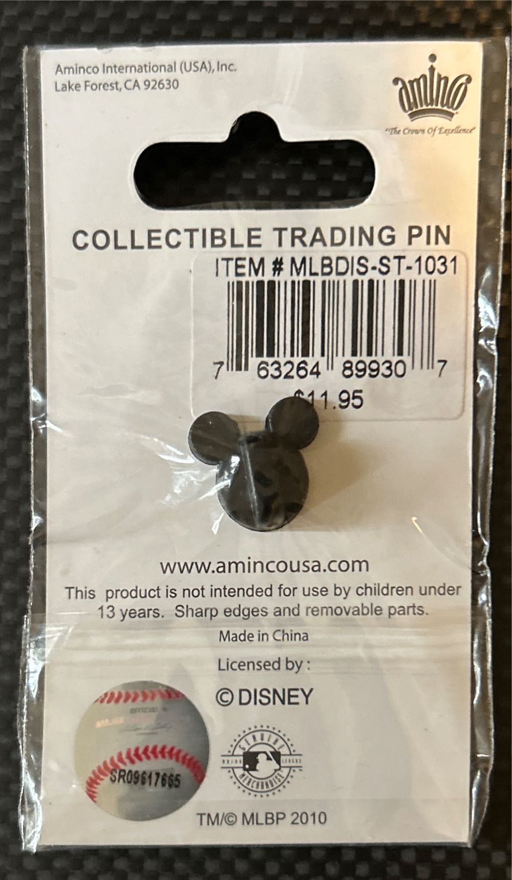 Phillies: Mickey Mouse All Star Pin  - Commemerative Pin pin collectible - Main Image 2