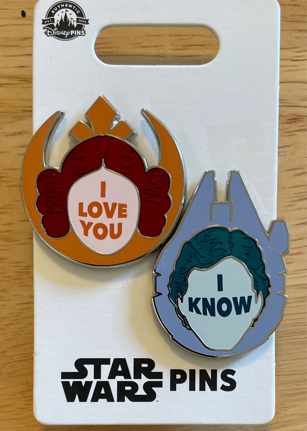 Disney Parks Star Wars I Love You I Know Pin Set New With Card  pin collectible [Barcode 400956067681] - Main Image 2