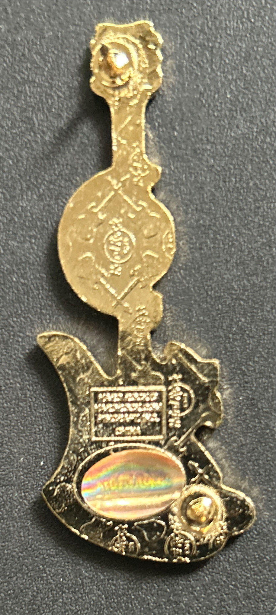 HRC: Los Angeles Guitar Pin With Hollywood Star - Guitar Pin pin collectible - Main Image 2