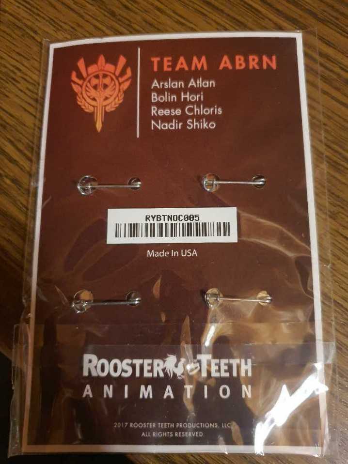 Team ABRN Button Pins - Button Badge pin collectible - Main Image 2